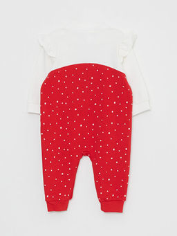 Bisiklet Yaka Uzun Kollu Y?lba?? Temal? K?z Bebek Tulum - Waikiki фото 3