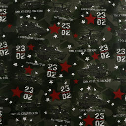 Цена за 2 шт. Бумага упаковочная, глянцевая «Настоящему Герою», 70×100 см, 1 лист