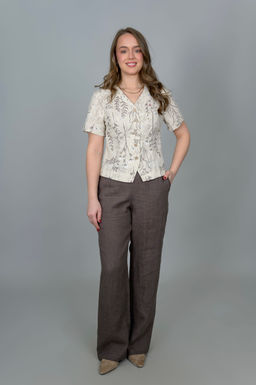 Блуза лен 70%, хлопок 30%