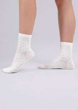 CLES Носки жен.L1002 market line хл+эл белый - Clever wear фото 2