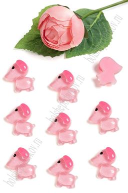 Кабошон "Щенок" (50 шт) SF-5720, светло-розовый