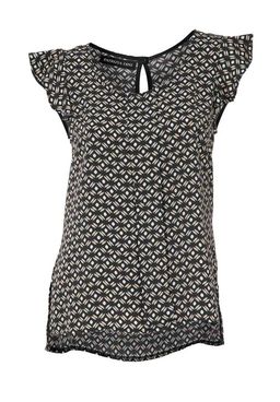 Блузка, черно-бежевая - Patrizia dini фото 2