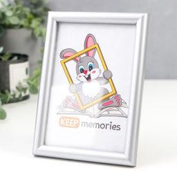 Фоторамка для фото 10×15 см Keep memories, Gabriella, пластик, серый