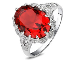 Кольцо, синт.рубин, К1838