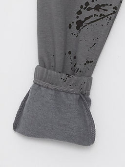 Beli Lastikli Bask?l? Erkek ?ocuk Jogger E?ofman Alt? - Waikiki фото 3