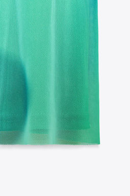 PRINTED TULLE MAXI DRESS - Zara фото 18