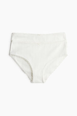 Pack de 2 bragas Hipster en pointelle - H&m фото 4