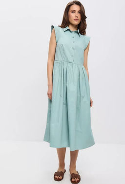 Платье хлопок OD-796-1 св.зеленое OD-796-1