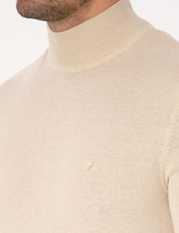 Bej Slim Fit Basic Kazak - Cacharel фото 7