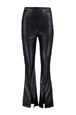TRENDYOLMILLA Siyah Flare Ispanyol Paca Dokuma Suni Deri Pacas? Y?rtmac Detayl? Pantolon TWOAW23PL00056  фото 6