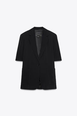 ZW COLLECTION SHORT SLEEVE BLAZER - Zara фото 4
