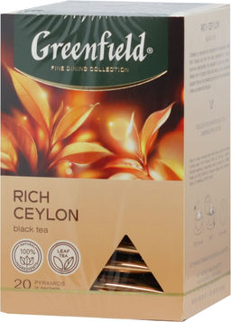 Greenfield. Rich Ceylon карт.пачка, 20 пирамидки