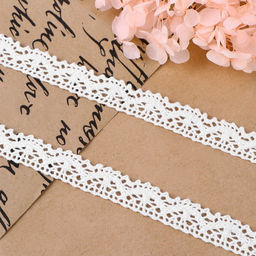 Кружево вязаное, 14 мм, 15±1 м, белое