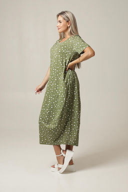 Платье женское П-168 (кулирка) Хаки - Elenatex фото 14