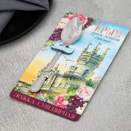 Ложка сувенирная Крым, с гравировкой, 3 х 14 см - Семейные традиции фото 4