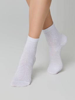 Цена за 2 пары. Носки Классические CONTE CLASSIC Носки женские белый - Conte elegant фото 6
