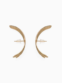 Серьги металл Трио объёмные, цвет золото - Qf фото 2