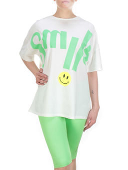 KD-792 WHITE/GREEN Костюм-двойка женский 7986 TREND - Фабричный китай фото 2