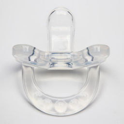 Соска - пустышка цельносиликоновая ортодонтическая Крошка Я «Мишка», от 0 мес., прозрачный