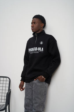 Толстовка мужская с воротником "Yoshkar-Ola" черный