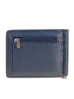 Зажим для денег из натуральной кожи, цвет черный