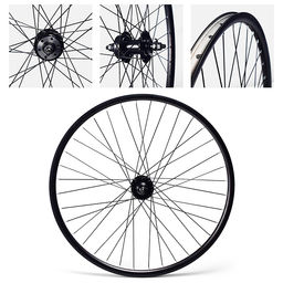 Колесо велосипедное 26" переднее, алюминий, диск 6-болт, с гайками