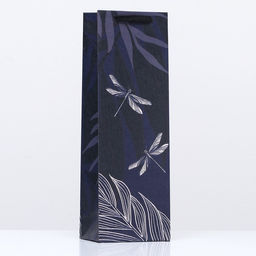 Пакет подарочный Стрекоза любви, 12 х 36 х 8,5 см