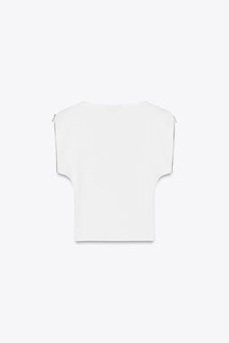 KNIT TOP WITH ZIPS - Zara фото 6