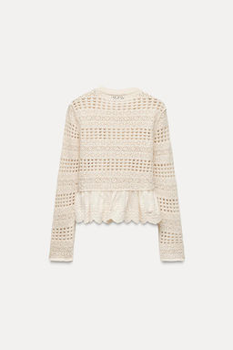 MATCHING POINTELLE KNIT CARDIGAN - Zara фото 6
