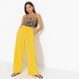 Брюки льняные Легкость льна (желтые) - Charutti фото 7