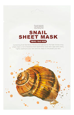 Антивозрастная тканевая маска с муцином улитки - Snail Sheet Mask, 25мл