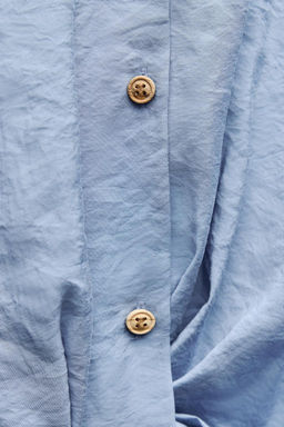 SHIRT WITH TAB DETAIL - Zara фото 5
