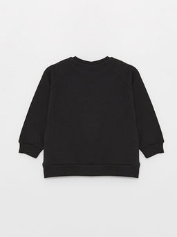 Bisiklet Yaka Uzun Kollu Bask?l? Erkek Bebek Sweatshirt - Waikiki фото 2