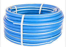 Шланг ТЭП армированный 3-х слойный 18х24мм 3/4" COLOR синий с белой полосой 104757