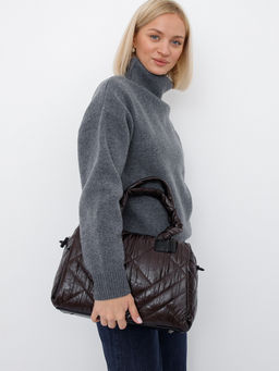 Сумка 58301S coffee Velina Fabbiano-Safenta