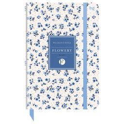 Ежедневник BG недатир. А5 136л. "Flowery. White" (DuA5_64360) глянцевая ламинация, тиснение фольгой