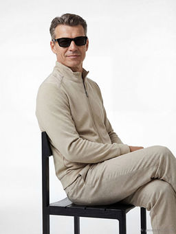 Dik Yaka Erkek Fermuarl? Sweatshirt