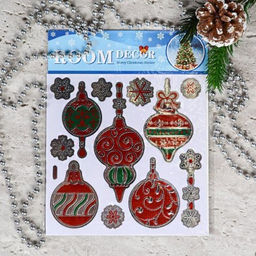 Наклейка новогодняя 18х23 Новый год / 610-278 /уп 12/300/ - Галеонтрейд фото 3