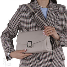 Сумка женская кожаная 6638VG beige Vitelli Grassi  в Новосибирске