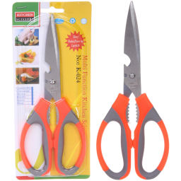 Цена за 3 шт. Ножницы кухонные 21см с орехоколом и открывашкой K024