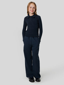 Поло для девочек синее - Mark formelle фото 4