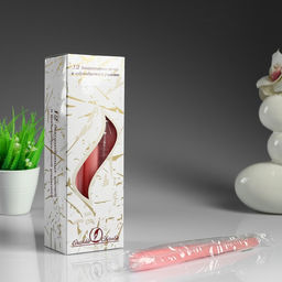 Цена за 2 шт. Свеча античная, 2.3×24.5 см, 5 ч, 55 г, розовая