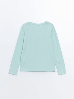 Bisiklet Yaka K?z ?ocuk Ti??rt - Waikiki фото 3