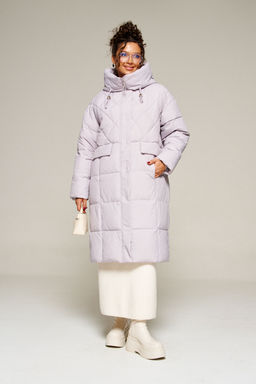 Пальто Beautiful Free 8016 светло-серый