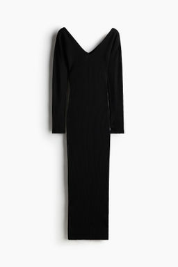 Vestido ajustado en punto de canale - H&m фото 7