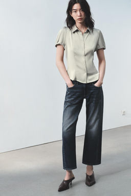 CAMISA SATINADA / Verdoso