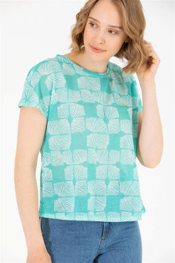 U. S. Polo Assn Женская мятная футболка с круглым вырезом - U.s. polo assn фото 11