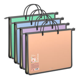 Цена за 4 шт. Папка на верхней молнии пластиковая ErichKrause Matt Pastel Bloom, с ручками, A4, ассорти (в пакете по 4 шт.)