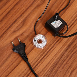 Фонтан настольный «Дерево на камнях, брёвнышки», 14×19×20 см, с подсветкой