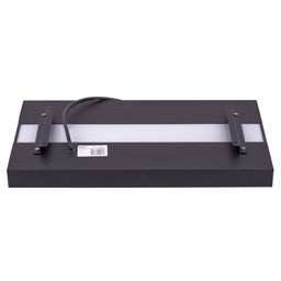 ULO-K16B 2x16W/4000K/L50 5W/3000K IP44 BLACK Светильник линейный светодиодный подвесной с фоновой подсветкой. Белый свет (4000К). Алюминий. Цвет черный. TM Uniel